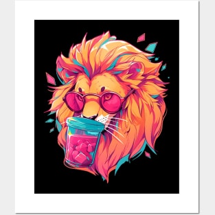 cool lion Posters and Art